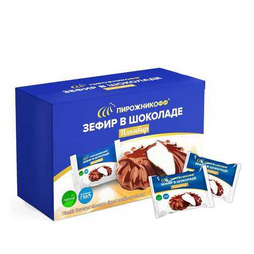 Зефир Пирожникофф пломбир в шоколаде XXL 800 г в Лукойл