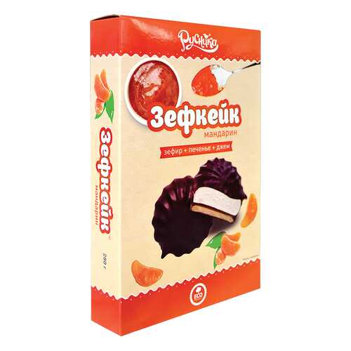 Зефкейки со вкусом мандарина, кор. 280 г в Лукойл