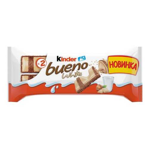 Батончик Kinder киндер буэно в белом шоколаде в Лукойл