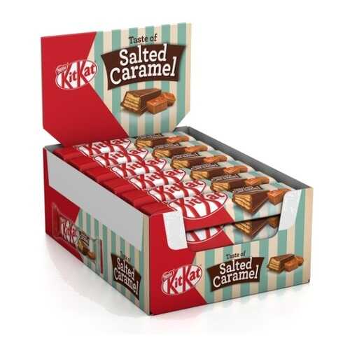 МОЛОЧНЫЙ ШОКОЛАД KITKAT С ХРУСТЯЩЕЙ ВАФЛЕЙ И НАЧИНКОЙ СОЛЕНАЯ КАРАМЕЛИЬ 24*42 г в Лукойл