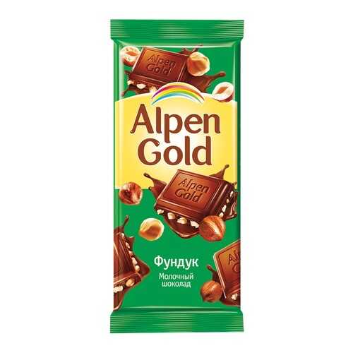 Шоколад ALPEN GOLD молочный с фундуком 90г*5 шт в Лукойл