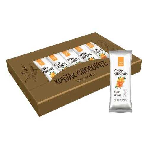 Шоколад без сахара KONJAK CHOCOLATE Облепиховый, кор. 10 шт. в Лукойл