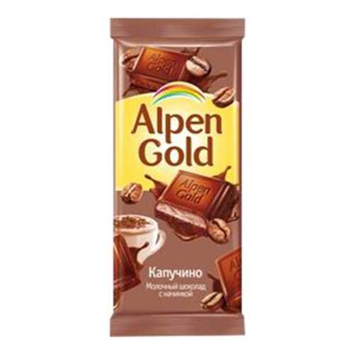 Шоколад молочный Alpen Gold с начинкой капучино 90 г в Лукойл