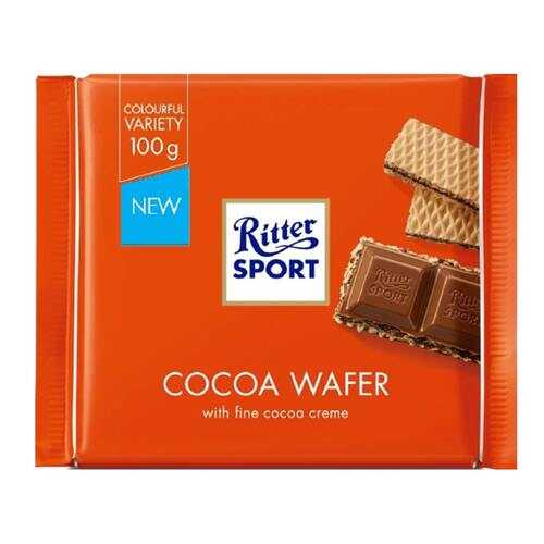 Шоколад Ritter Sport Молочный с начинкой какао и вафли 100г в Лукойл