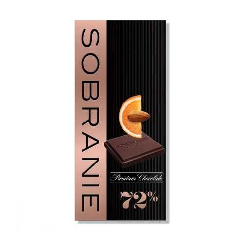 Шоколад Sobranie Горький, с апельсином и орехами, 90 гр в Лукойл