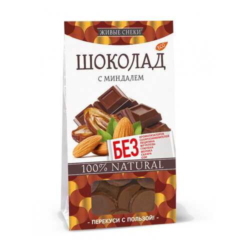 Шоколад Живые снеки с миндалем 4*100 г в Лукойл