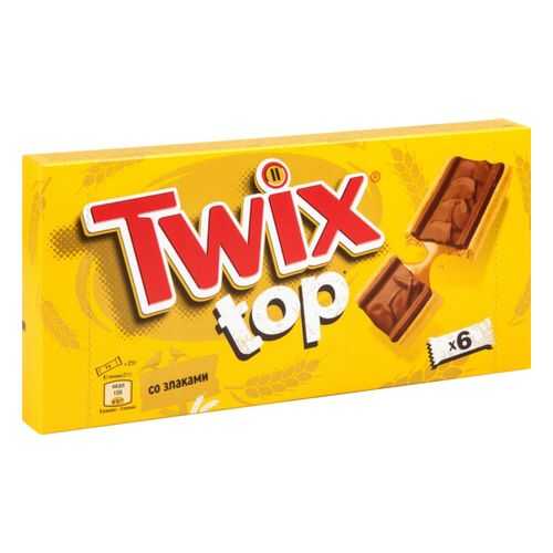 Шоколадный батончик Twix top в молочном шоколаде 21 г 6 штук в Лукойл