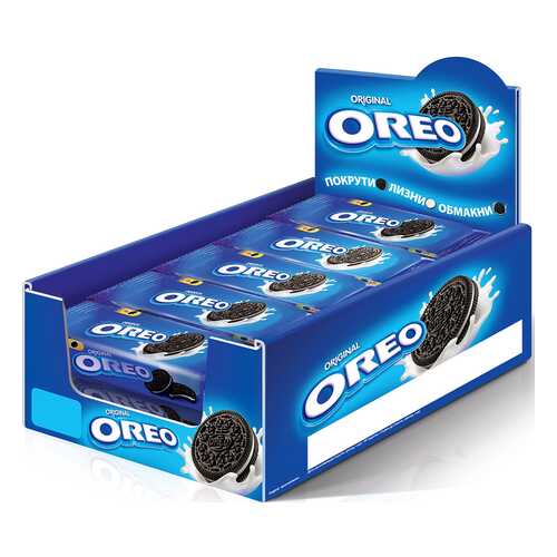 OREO печенье с какао и начинкой с ванильным вкусом 38г по 12 шт в Лукойл