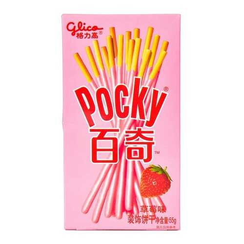 Палочки Glico Pocky со вкусом клубники 55 г в Лукойл