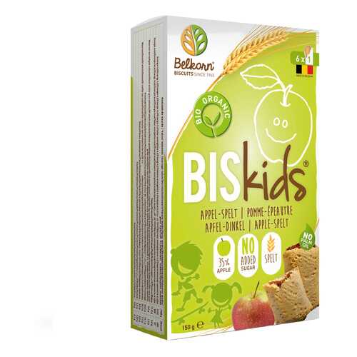 Печенье детское BelKorn Bis Kids с яблоками 150 г в Лукойл