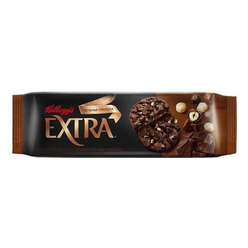 Печенье Kelloggs Extra гранола с шоколадом и фундуком 150 г в Лукойл