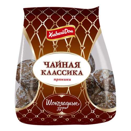 Пряники Хлебный Дом Чайная классика Шоколадные узоры 500г в Лукойл