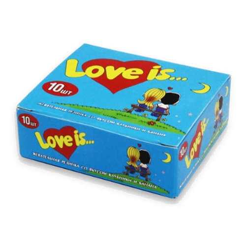 Жевательная резинка Love is клубника-банан 4.2 г 10 штук в Лукойл