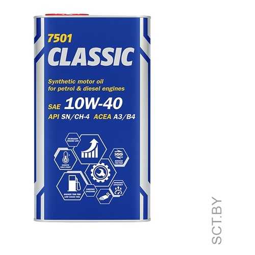 7501 MANNOL CLASSIC SAE 10W40 1 л. metal Полусинтетическое масло 10W-40 в Лукойл
