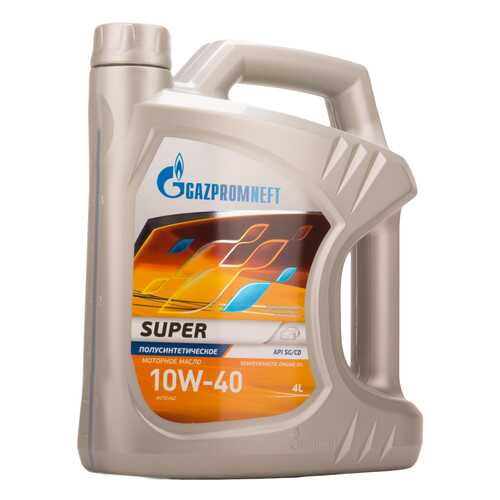 Gazpromneft Масло Моторное Gazpromneft Super 10w40 Полусинтетическое 4 Л 2389901318 в Лукойл