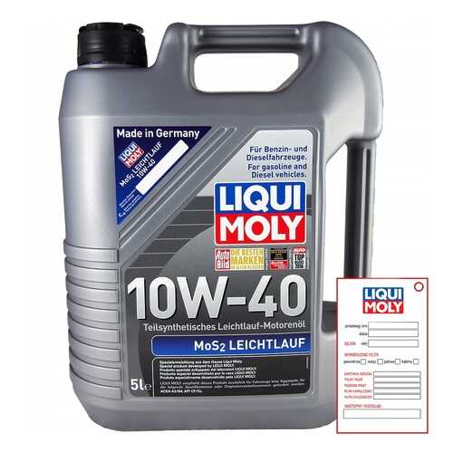 Масло Моторное Liqui Moly Mos2 Leichtlauf 10w-40 5l Liqui moly арт. 2184 в Лукойл