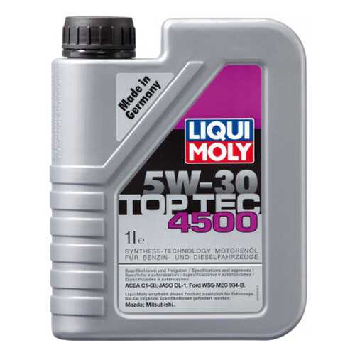 Масло Моторное Liqui Moly Top Tec 4500 5w-30, 5 1l Liqui moly арт. 23182317 в Лукойл
