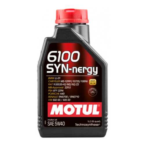 Масло моторное Motul 6100 Syn-Nergy 5W40 1 л 107975 в Лукойл