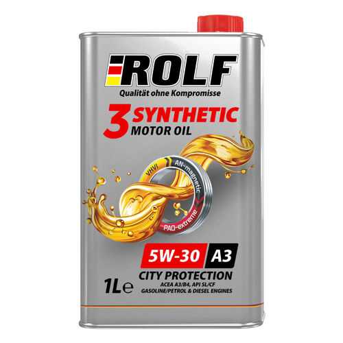 Масло моторное ROLF 3-synthetic 5W-30 ACEA A3/B4 1л в Лукойл