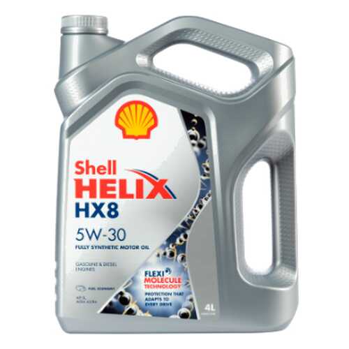 Масло моторное Shell Helix HX8 Synthetic 5W30 синтетическое 4 л 550046364 в Лукойл