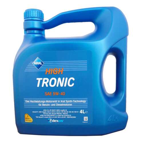 Моторное масло Aral HighTronic 5W-40 4л в Лукойл