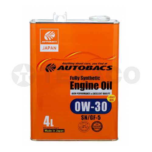 Моторное масло AUTOBACS FS 0W30 SN/GF-5+PAO (комплект) в Лукойл
