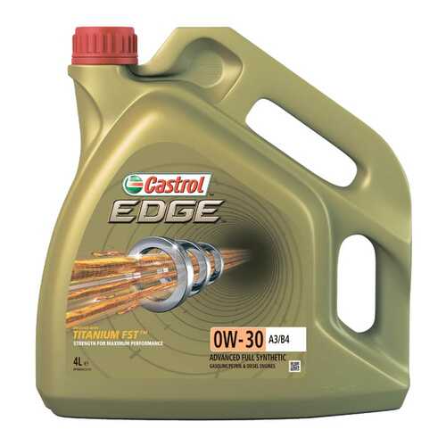 Моторное масло Castrol Edge Titanium FST А3/В4 0W-30 4л в Лукойл