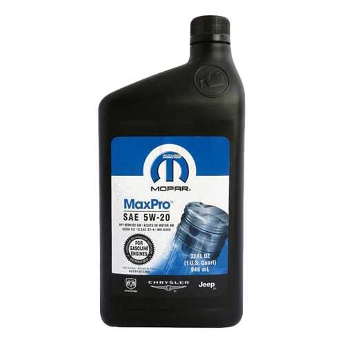 Моторное масло Chrysler Mopar MaxPro SAE 5W-20 0,946л в Лукойл
