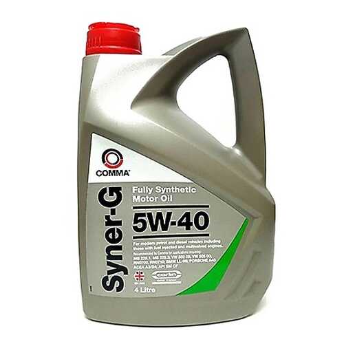 Моторное масло COMMA 5W40 SYNER-G ACEA A3/B4,API SN/CF,MB229.1(3),VW 502.00/505.00 в Лукойл