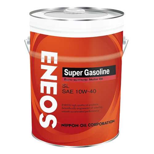 Моторное масло Eneos Super Gasoline SL Semi-Synthetic 10W-40 20л в Лукойл