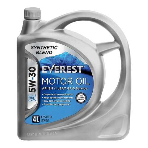 Моторное масло Everest Synthetic Blend 5W-30 4л в Лукойл