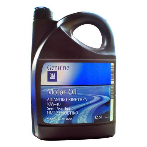 Моторное масло General Motors Semi Synthetic 10W-40 5л в Лукойл