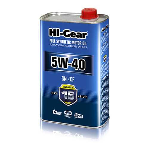 Моторное масло Hi-Gear SN/CF 5W-40 1л в Лукойл
