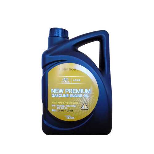 Моторное масло HYUNDAI New Premium Gasoline Engine Oil SAE 0W-20 (4л) в Лукойл