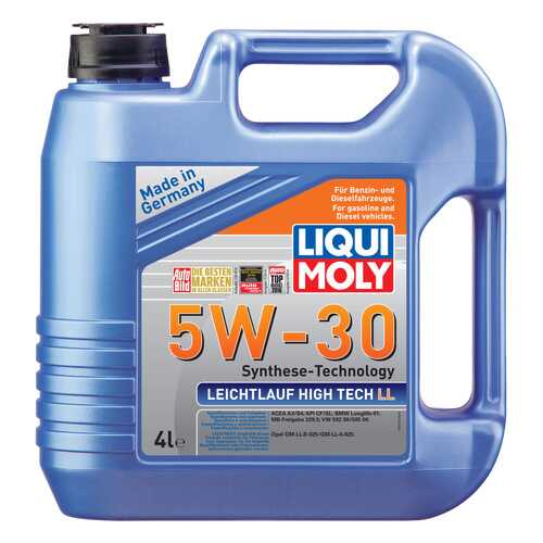 Моторное масло Liqui moly Leichtlauf High Tech LL 5W-30 4л в Лукойл