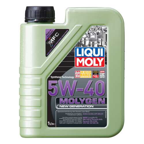 Моторное масло Liqui moly Molygen New Generation 5W-40 1л в Лукойл