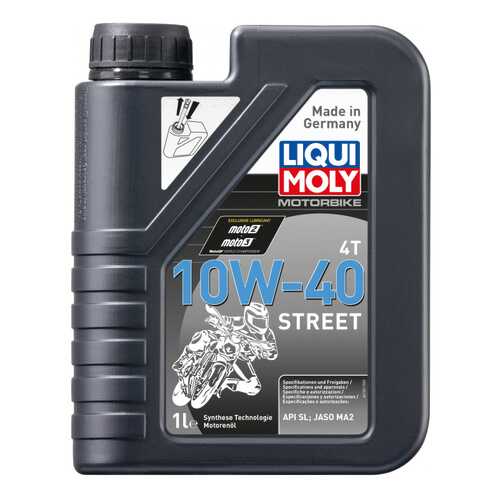 Моторное масло Liqui moly Motorbike 4T Street 10W-40 1л в Лукойл