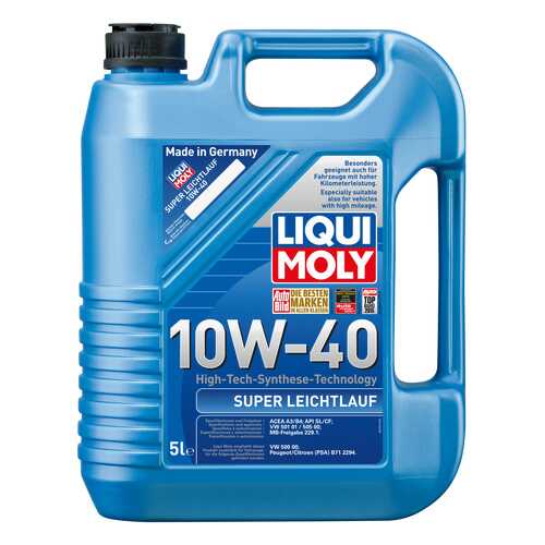 Моторное масло Liqui moly Super Leichtlauf 10W-40 5л в Лукойл