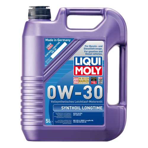 Моторное масло Liqui moly Synthoil Longtime 0W-30 5л в Лукойл