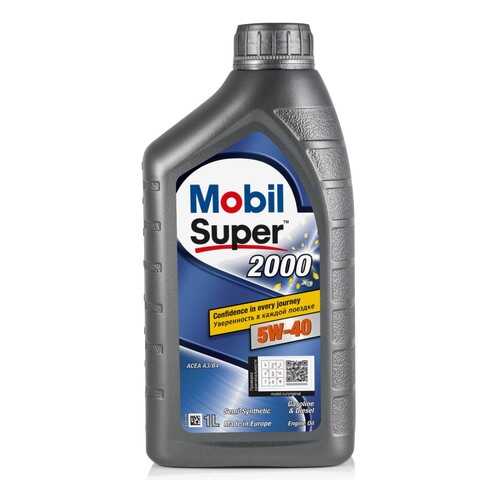 Моторное масло Mobil Super 2000 X3 5W-40, полусинтетическое 155338 1л в Лукойл
