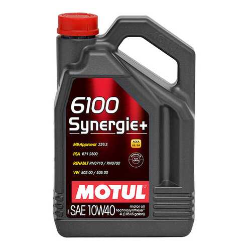 Моторное масло Motul 6100 Synergie + 10w-40 4л в Лукойл