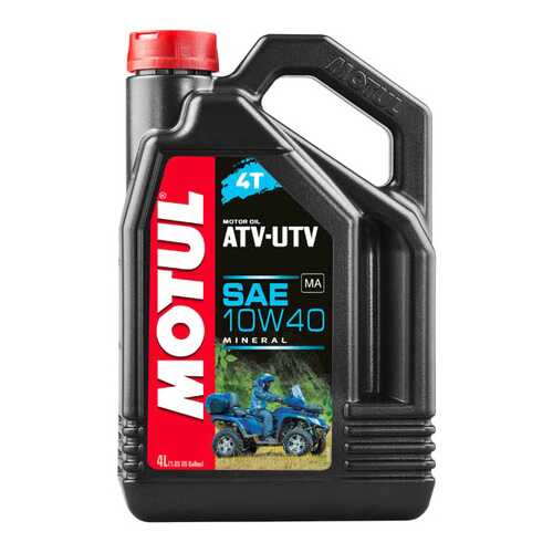 Моторное масло Motul ATV-UTV 4T 10W-40 4л в Лукойл