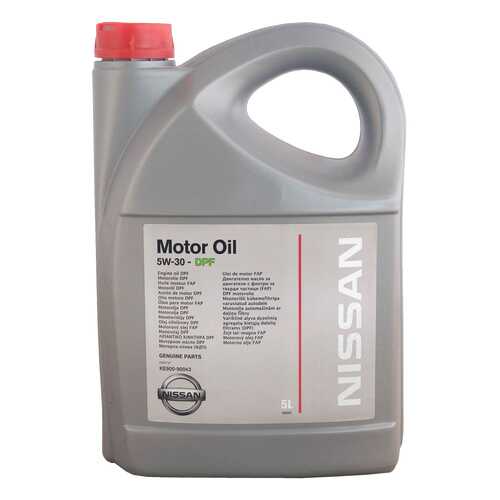 Моторное масло Nissan Motor Oil SAE 5W-30 DPF 5л в Лукойл