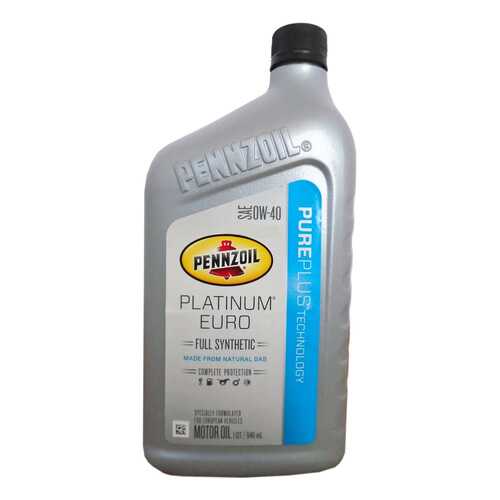 Моторное масло Pennzoil Platinum Euro 0w-40 0,946л в Лукойл