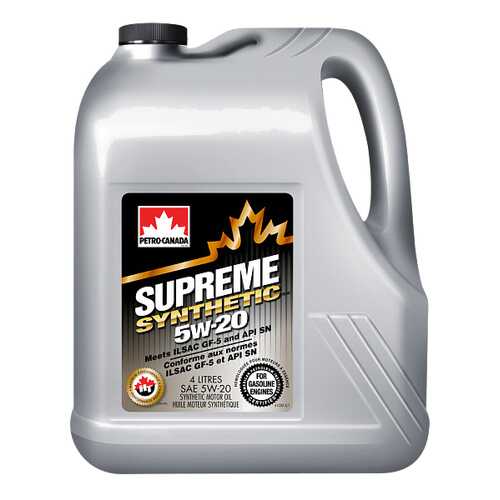 Моторное масло Petro-canada Supreme Synthetic 5W-20 4л в Лукойл