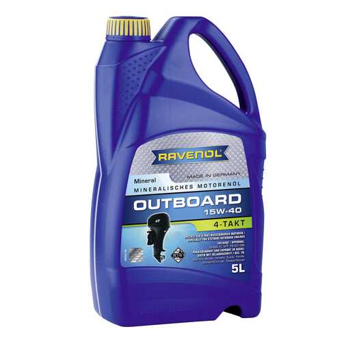 Моторное масло Ravenol Outboardoel 4T SAE 15W-40 5л в Лукойл