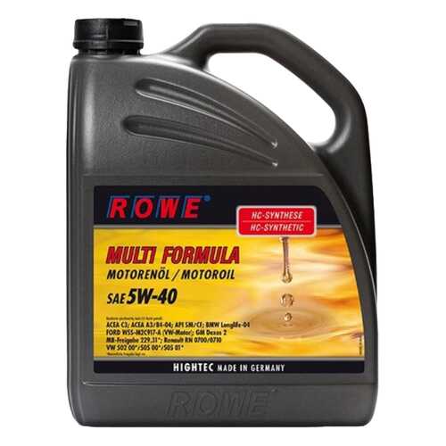 Моторное масло Rowe Hightec Multi Formula 5W-40 5л в Лукойл