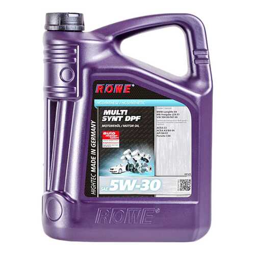 Моторное масло Rowe Hightec Multi Synt DPF 5W-30 5л в Лукойл