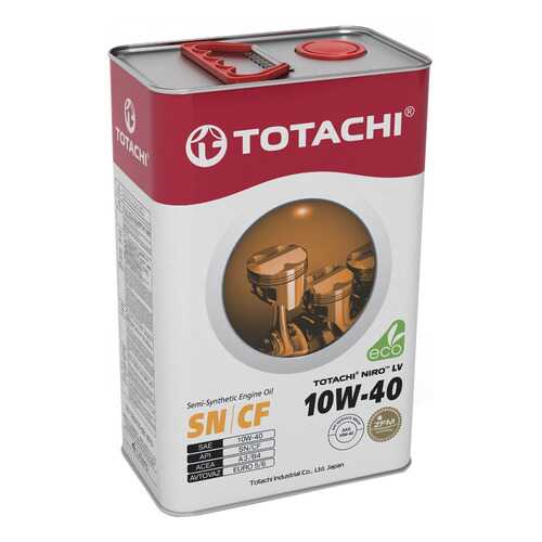 Моторное масло Totachi Niro LV Semi-Synthetic SN/CF 10W-40 4л в Лукойл