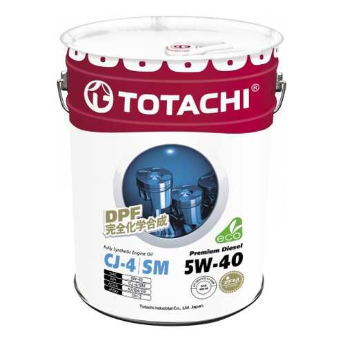 Моторное масло Totachi Premium Diesel Fully Synthetic CJ-4/SM 5W-40 20л в Лукойл